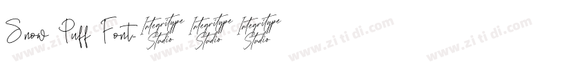 Snow Puff Font字体转换